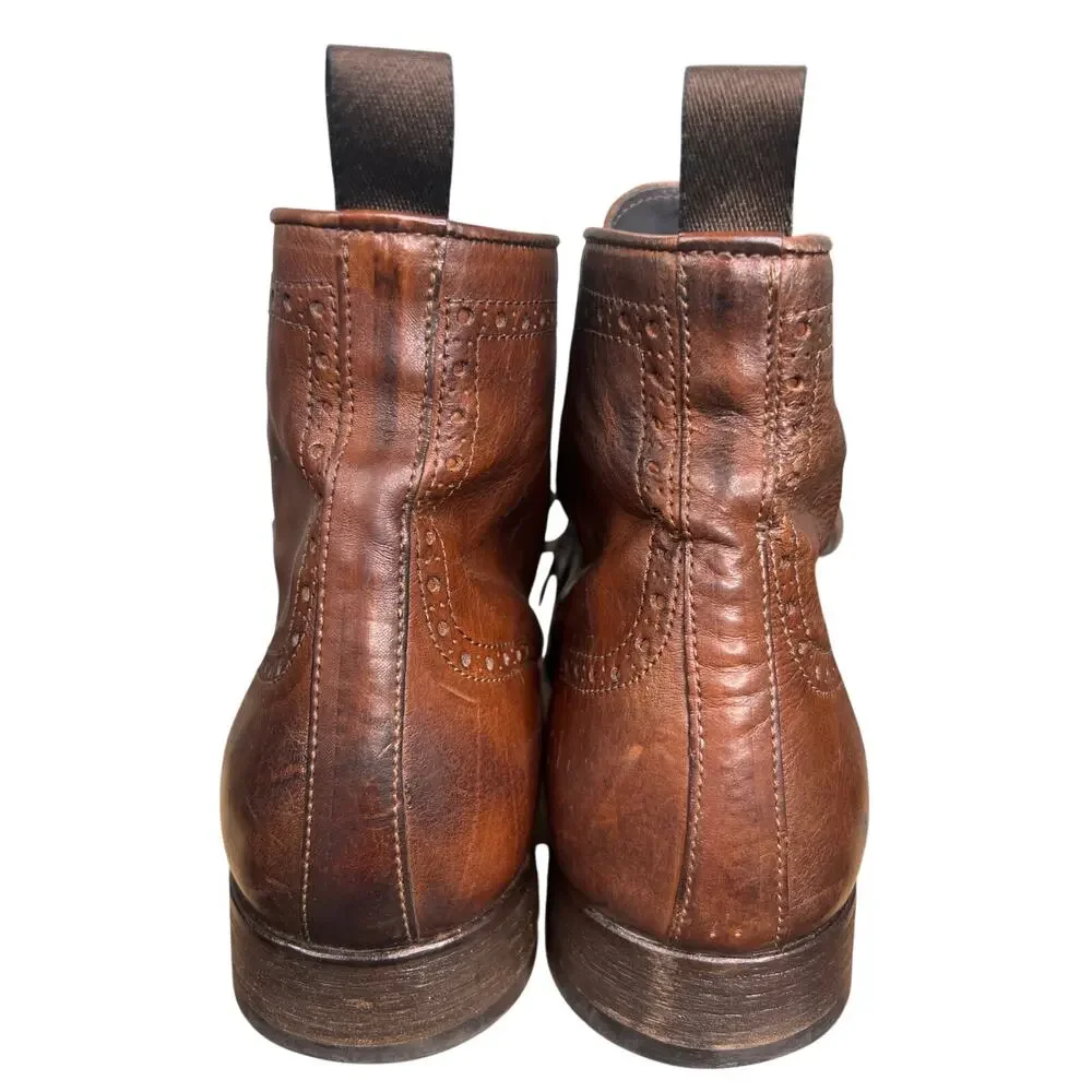 Too Boot New York Men’s Bruckner Brown Wingtip Chukka Boot Size US 11